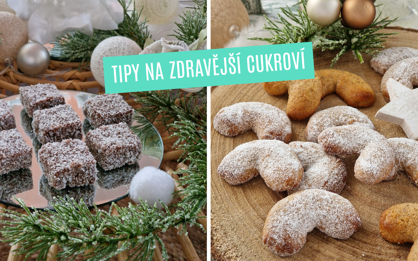 Zdravé vánoční cukroví: Vanilkové rohlíčky a rumovky bez cukru