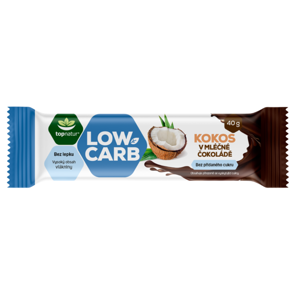Low Carb tyčinka Kokos v mliečnej čokoláde 40 g
